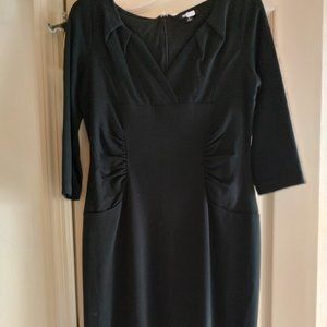 METROSTYLE BLACK SLIMMING LINED DRESS (8)